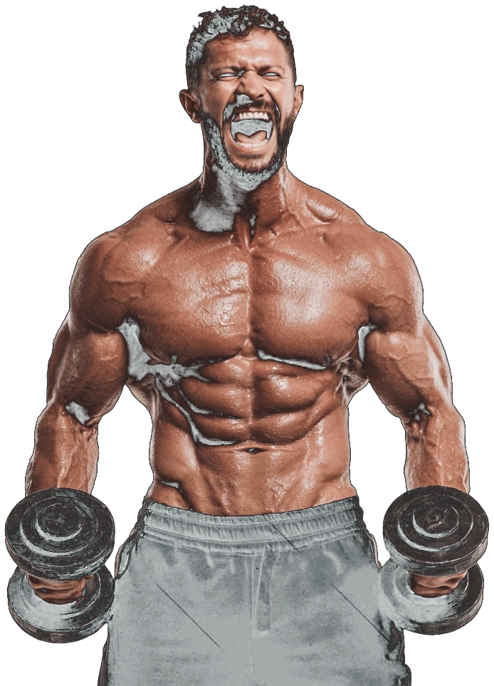 Athlete in peak performance